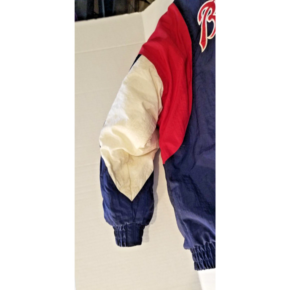 Vintage 80's Atlanta Braves Bomber Jacket National League Size L Apex One - Picture 13 of 15
